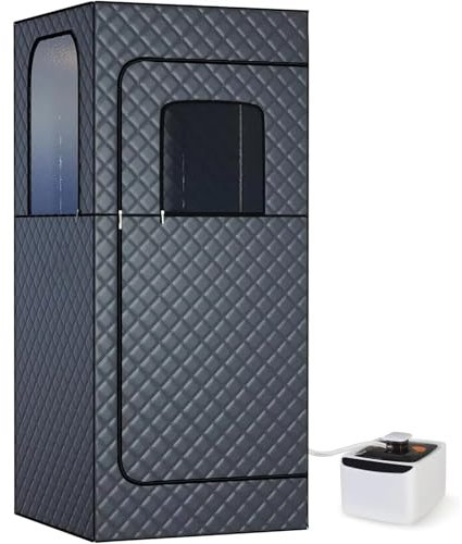 Sauna A Vapore Portatile, Tenda Da Sauna Interna For Il Relax Della Spa Domestica Aumenta La Salute E Il Recupero, Con Vaporizzatore Da 2,6 Litri 1000 W, Sedia E Telecomando