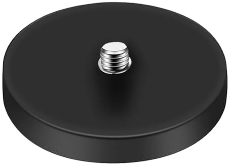 Huudngeje Base de Soporte de Succión Magnética, Orificio de Rosca de Tornillo de 1/4 de Pulgada, Soporte para Cámara de Acción, Accesorios de Fotografía para Cámara
