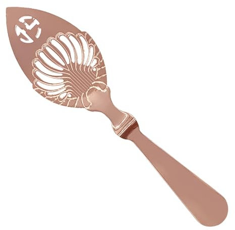 Absine - Cucchiaio da assenzio placcato argento, autentico Belle Époque | Cucchiaio filtro amaro con design cavo, cucchiaio assenzio Fountain Cocktail Baar tazza filtro bere asta da cucina W