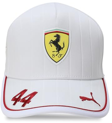 PUMA Scuderia Ferrari F1 2025 Lewis Hamilton hatt, Vitt, one size