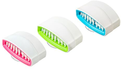 PRETYZOOM Cepillo De Limpieza Extraíble para Cocina, 3 Unidades, Ventosa Fuerte, Material Duradero, para Cubiertos, Tenedores y Palillos, Adecuado para Fregado Cocina y Lavado Fácil
