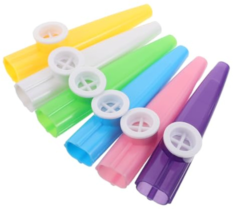 Toyvian 6stücke Pack Junge Mädchen Kazoo aus Kunststoff Musikinstrumente Kazoo Flöten Spielzeug für Kleinkinder zum Lernen im Vorschulalter Mitgebsel für Partys