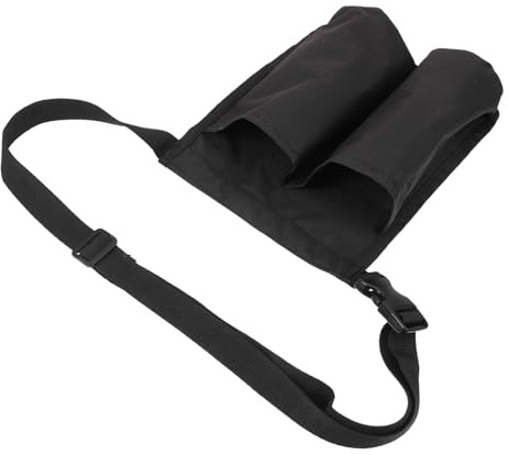 Healvian Flasche Tasche Organizer Leicht Tragbar Schutzbeutel für Ätherische Öle Schwarz Geeignet für Masseure und Schwangere Praktischer Flaschenhalter für Unterwegs