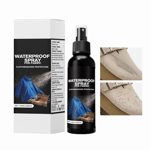 Invisible Spray per tessuti, 120 ml, spray impregnante per tessuti, crea una barriera idrorepellente durevole, mantiene i tessuti asciutti e previene macchie, per vestiti, scarpe, mobili (1 pezzo)