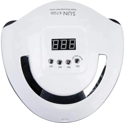 SUN X7 MAX Lampe UV LED Professionnelle pour Ongles, 57 LEDs, Minuteur 10-99s, Écran Digital, Séchage Rapide, Blanc