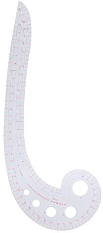 petjoyful Righello a virgola Righello multifunzionale per classificazione Strumento da taglio a 6 parole Righello curvo per realizzare vestiti