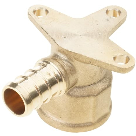 Adattatore filettato femmina da 1/2 3/4 Raccordo a crimpare Raccordi a crimpare Gomito dell'orecchio Facile da installare Raccordo idraulico a gomito dell'orecchio