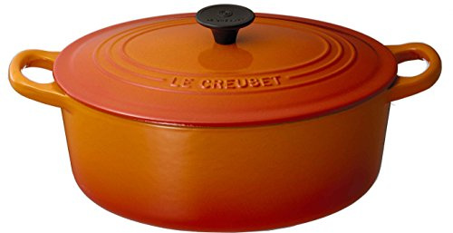 LE CREUSET 25002250902461 - Cocotte Oval, 3,2 l, 4 Personas, diámetro de 25 cm, Color volcánico