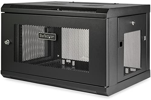 StarTech Armario Mural 6U, 2 Columnas, 19in, Fondo 38cm (RK616WALM)
