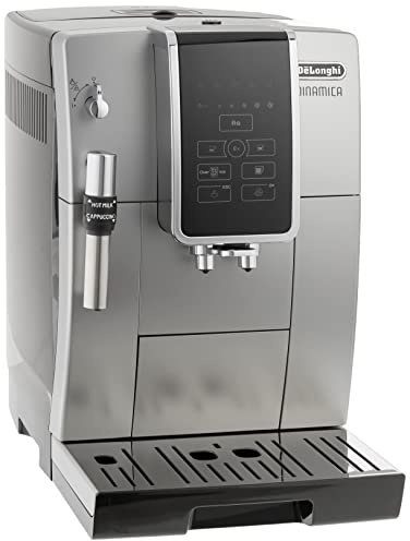 De'Longhi America Dinamica Fully Automatic Coffee and Espresso Machine with Premium Adjustable Frother, Stainless Steel, ECAM35025SB