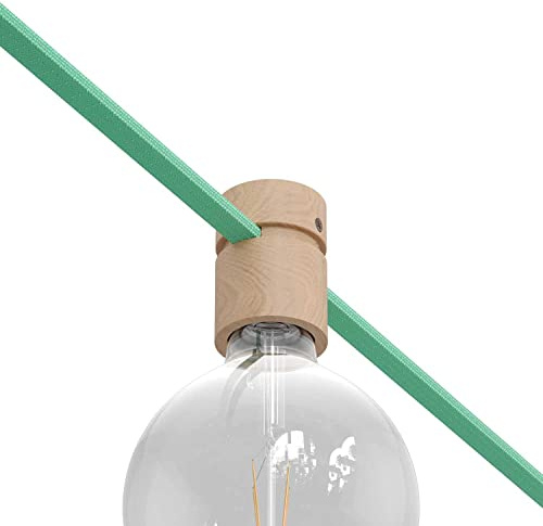 Lampenfassung aus Holz für Lichterketten und Filé-System. Made in Italy - Neutral
