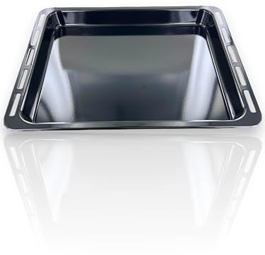 DL-pro Bandeja de horno 450 x 375 x 43 para Whirlpool Ignis Bauknecht 481010657928, sartén esmaltada profunda para horno, estufa