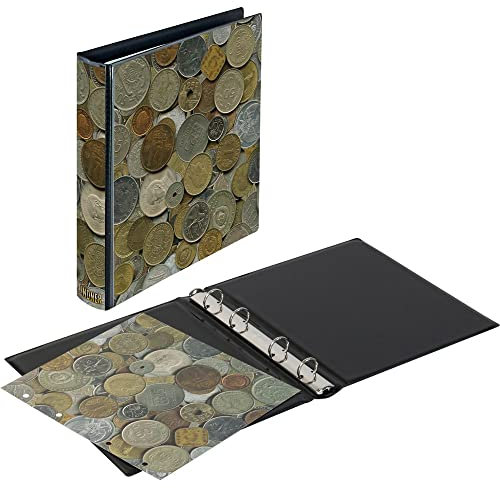 LINDNER Das Original Karat Motiv-Ringbinder im Münzen-Design, leer
