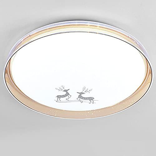 CHENKUI Luminaria De Techo De Instalación Empotrada LED Moderna Lámpara De Techo Con Luz Ajustable De 3 Colores, Fácil De Instalar Luz Plana Circular Que Ahorra Energía Para El Ático, Habitación De Hu