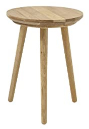 Robas Lund Garderobenhocker Eiche Massivholz, belastbar 50 kg, BxHxT 35x45x35 cm