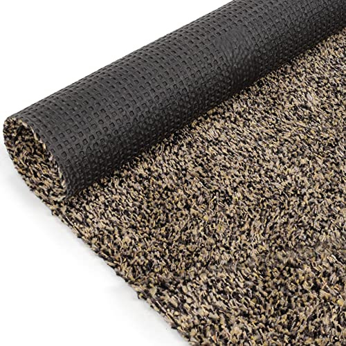 ANRO Schmutzfangmatte Teppich Läufer Flurläufer Bodenbelag Schmutzfangläufer Sauberlaufmatte Meterware Dover Beige 200x100cm