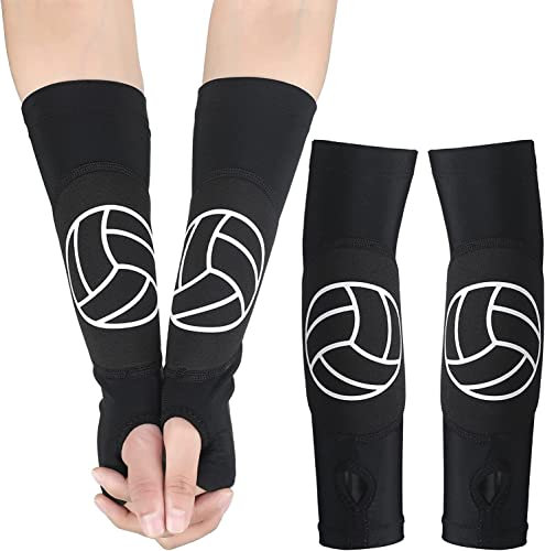 MUSLONG Bracciali da pallavolo, per bambini, per sport, avambraccio, a compressione, per pallavolo, maniche elastiche per pallavolo, sport, supporto per polso (2 pezzi)