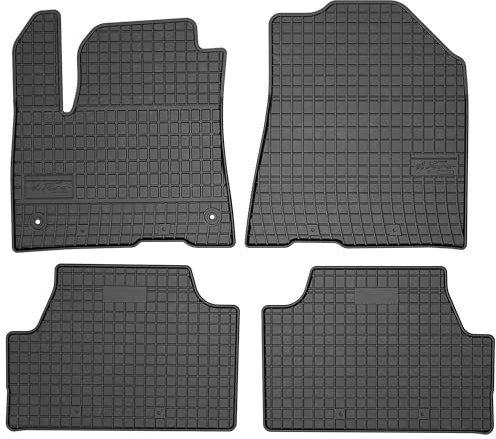 SMK Gummimatten auto fußmatten Satz passend für Kia Soul EV II ab 2019 Erleben Sie einen neuen Standard des Reisens mit rutschfesten auto fussmatten - Mehrjahres- auto teppiche für alle Straßenverhält