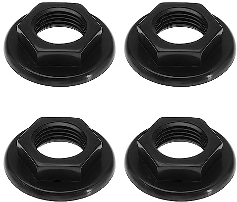 4 piezas fregadero grifo tuerca trasera 1/2 pulgada BSP plástico accesorios para baño grifos de lavabo grifos mezcladores brida redonda tuerca trasera herramientas de bricolaje negro