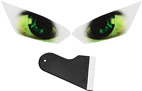Felliserty New Light Transmission Sticker Motorcycle Eye Headlight Front Sticker Protection Light for Z1000 2014-2017 5