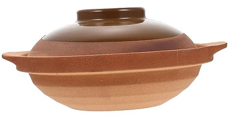 BESTonZON Cocotte en Céramique avec Évent de Pression pour Marmite à Ragoût Domestique Non Lavable Adaptée Aux Types de Ragoûts