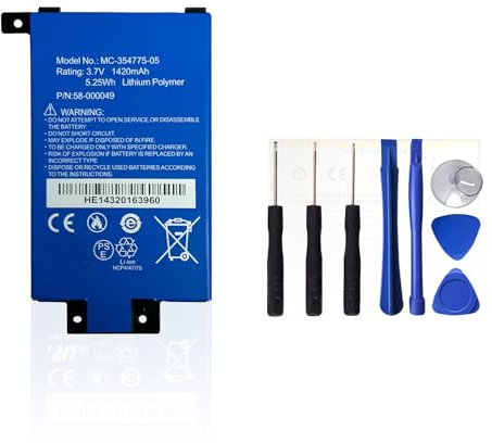 XITAIAN MC-354775-05 58-000049 Batterie de Rechange pour liseuse électronique 3,7 V 5,25 Wh 1420 mAh (avec 8 Outils de réparation)