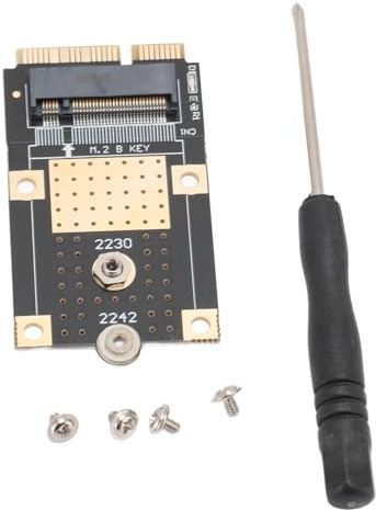 ciciglow MSATA auf M.2 NGFF B Key Adapter, Adapter Konverter Gehäuse Gehäuse Unterstützt M2 SSD 2230/2242 Typ Key B SATA Bus M.2 Karte
