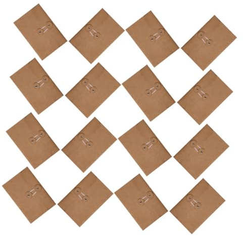 VILLFUL 24-teilige Umschläge Aus Kraftpapier Briefumschläge Für Büro Und Veranstaltungen Tragbar Und Praktisch