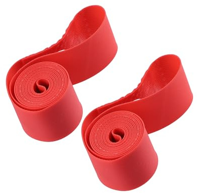 Partuto 16 Bike Wheel Rim Strip Rim Tape Liner Inner Tube Band PVC Red Pair Replacement