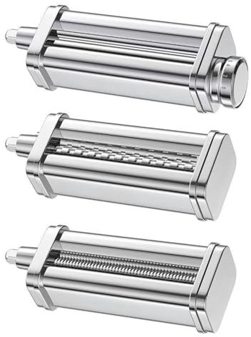 Hohota Pasta Attachment for KA Mixer, Pasta Sheet Roller, Spaghetti Fettuccine Cutter,Stainless Noodle Fit All Chef(A Spaghetti Cutter)