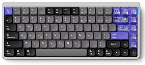 Nuphy Air75 HE Tastiera da gioco magnetica RGB HotSwap, 84 tasti, layout 75%, azionamento regolabile, tastiera Esports a basso profilo effetto Hall