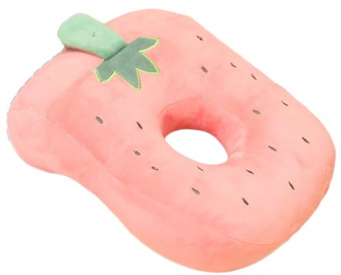 JOAASU Weiches Nickerchen Kissen Rosa, 26×32 cm Schreibtischkissen Plüsch, Donut Kissen Piercing Kissen, Schreibtisch Nickerchen Kissen, Weiches Nickerchenkissen für Damen, Mädchen, Kinder (Rosa)