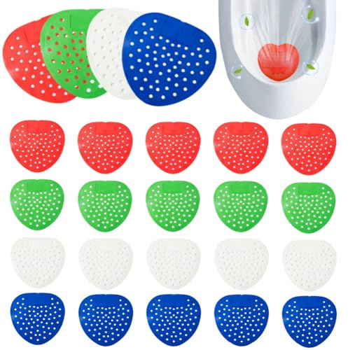 Pantalla Para Orinal,20pcs Pantalla Urinario,Urinario Ambientador,Alfombrillas De Urinario Perfumada,Filtros De Urinario Desodorante,Para Cualquier Urinario,Filtros de Urinario Pantalla