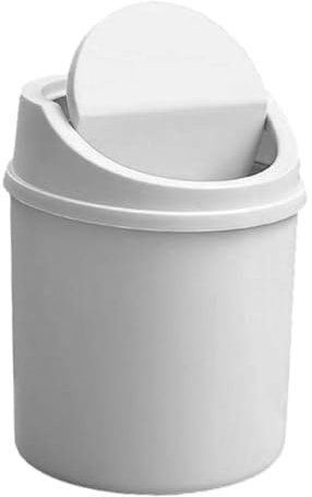 Cubo de basura con tapa - Caja de basura de escritorio, linda papelera portátil | Ahorro de espacio divertido basura pequeña para el hogar para salas de estar, dormitorios, escritorios, mesas