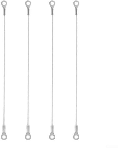 CWOQOCW 4 Pcs Stainless Steel Cabinet Door Restraint Cable Hinge Limiter Flexible Wire Rope Stop Adjustable Angle Protection For Secure Fixing