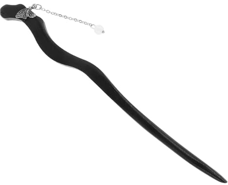VICASKY Horquilla de Madera con Borlas Estilo Chino Elegante para Pelo Mujer Accesorio Cabello Minimalista