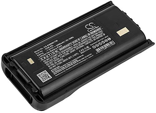 Accchen Batterie rechargeable pour NX-240, NX-240V16P, NX-240V16P2, NX-248, NX-340, NX-340U16P, NX340U16P2, NX-348, TK-2200, TK-3402, TK-3402U16P TK-D24 0, TK-D340 (3400 mAh/25,16 Wh) KNB-69L