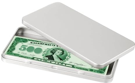 Caja de Dinero,Caja De Caudales Metálica | Organizador Resistente Con Tapa Y Dispensador Rápido De Pastillas Para Viajes, Hogar Y Acampada