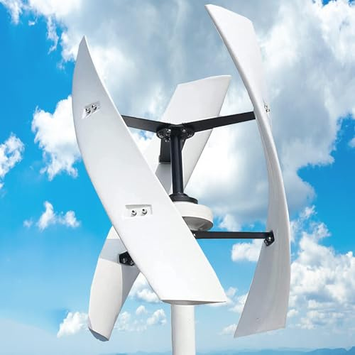 Kit de generador de turbina eólica Vertical de 5000 W y 48 V para Suministro de energía en hogares, Empresas e Industrias. Sistema Completo de aerogenerador con Controlador para una generaci