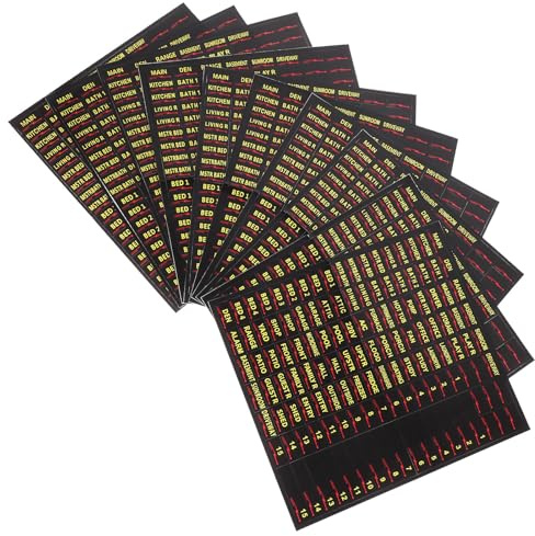 LOORGVEL 10 Blatt Teiliges Bunte Sicherungskasten Beschriftung Aufkleber Selbstklebend Elektrische Schaltkasten Etiketten für Übersichtliche Unterbrecher Klassifizierung und Einfache