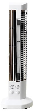 LDGSUPH Ventilador de torre sin aspas, ventilador escritorio portátil, mesa USB, Enfriador aire bajo ruido for dormitorio(White)