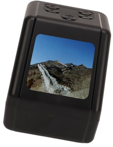 SEAFRONT Filmscanner mit 2-Zoll-Bildschirm, Hochauflösendem Objektiv, Schnelles Scannen für 135 126 110 Super-8-mm-Filme, Geeignet für den Heimgebrauch