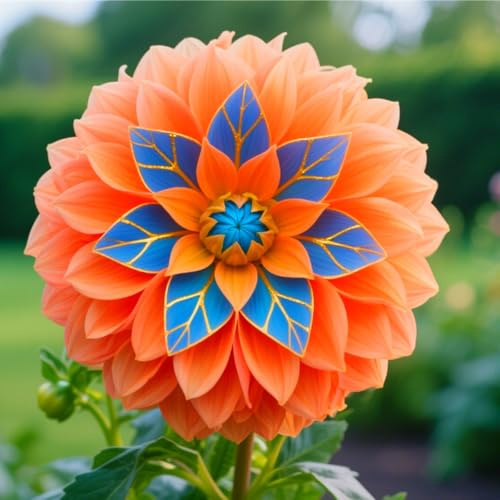 Raro Dalia bulbi,Dalia pianta vera,Piante erbacee perenni,Facile da curare,Decorazione del giardino, bulbi belli e sani(non fiori artificiali)-2 bulbi-G