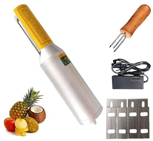 Máquina peladora automática, peladora eléctrica para caña de azúcar, cocos, melones de invierno y piñas, herramienta de acero inoxidable de 150 W con accesorios