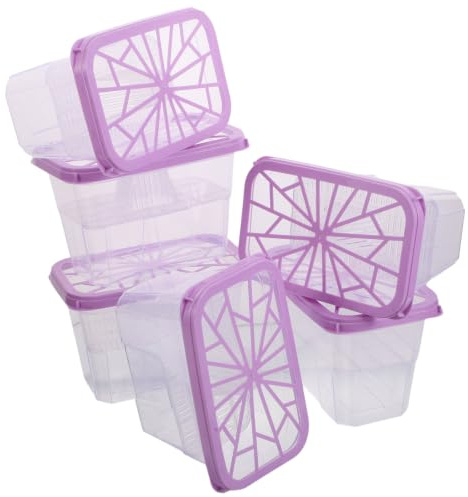 NUOBESTY Lot de 6 Boîtes D'absorption D'humidité Portables en Plastique Réutilisables 10,6 Oz pour Salle de Bain et Placard Protection L'humidité Saison Humide