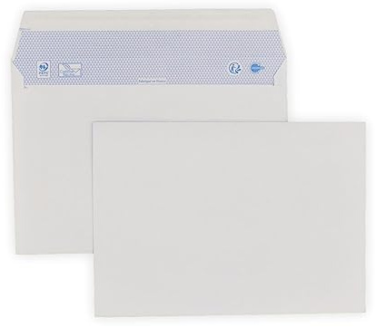 Kuvert 50 A5 post – C5 vitt papper 90 g storlek 162 x 229 mm vitt kuvert med tejpstängning