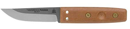 Tops Knives Tanimboca Puukko 3.63in Drop Point Fixed Blade Knife - TPUK-01
