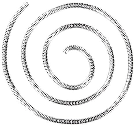 Auroris - Schlangenkette aus Edelstahl ohne Verschluss Breite 3 mm Meterware