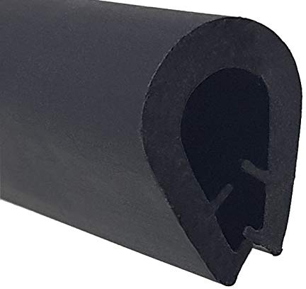 SMI-Kantenschutz KS-TPE5-8S für 5-8mm TPE Schwarz selbstklemmend ohne Kleber rostfrei ohne Metalleinlage- Kantenschutzprofil, Kederprofil, Kantenprofil für Autotüren, Bleche (3 m)