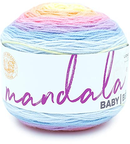 Lion Brand - Filato Mandala Baby multicolore per lavori a maglia, uncinetto e artigianato, legni di acro, 1 confezione